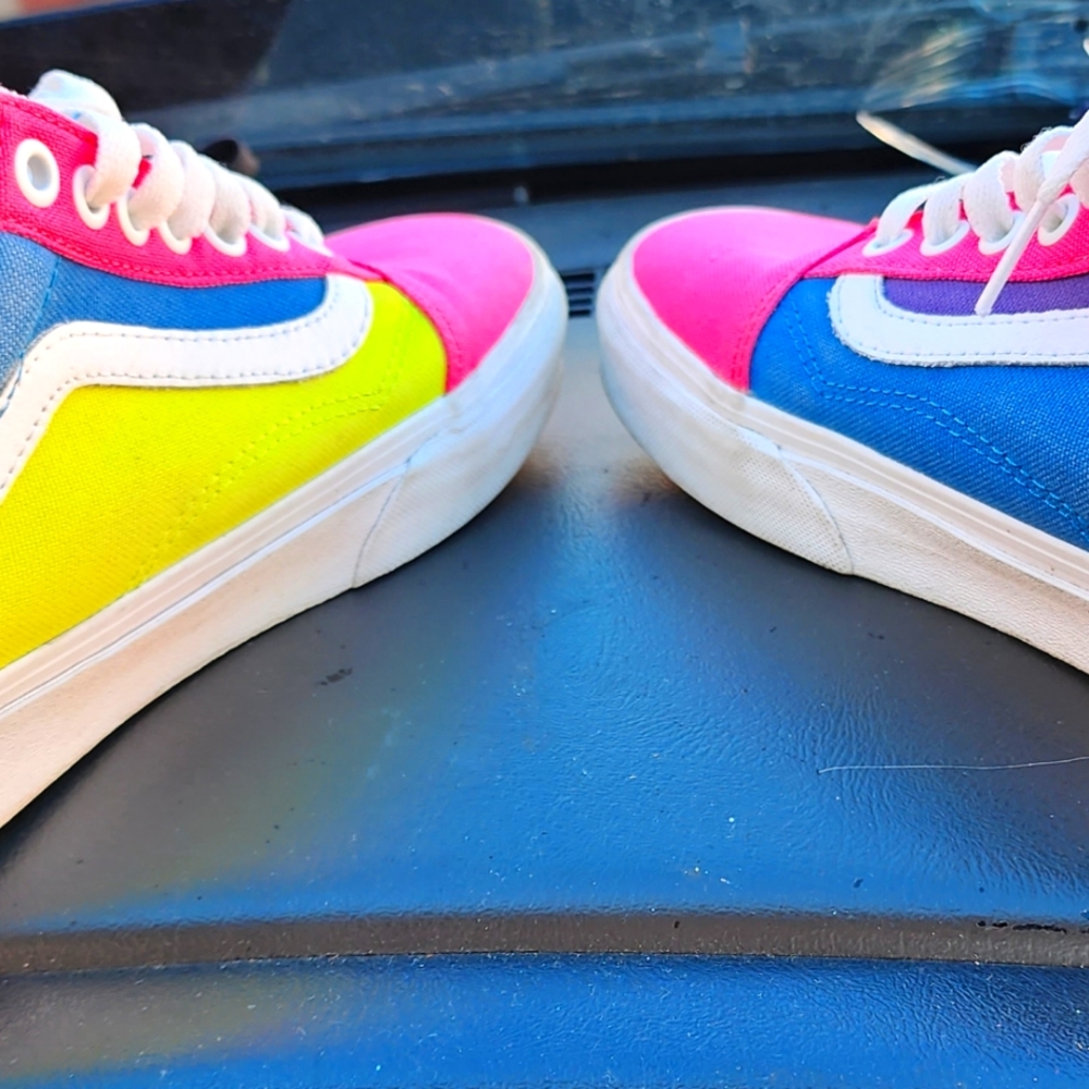 Neon vans! Unisex worn a couple times.